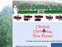 Tablet Screenshot of churchchristmastreefarms.com